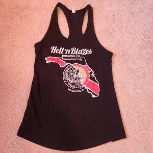 Hell n Blazes Brewing Co. Racerback Tank Top- Women's Size Large